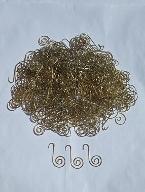 250+ Gold Plated Ornament Hooks